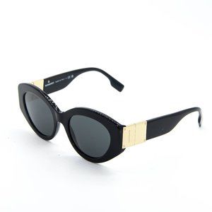 NEW BURBERRY BE4361 SOPHIA  300187 BLACK AUTHENTIC SUNGLASSES W/CASE 56-19-140
